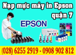 Nạp mực máy in Epson quận 7