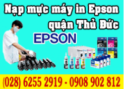 Nạp mực máy in Epson quận Thủ Đức