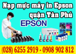 Nạp mực máy in Epson quận Tân Phú